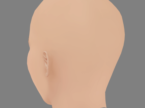 Zara Larsson Head - No Hair - Low poly head for game 3D मॉडल