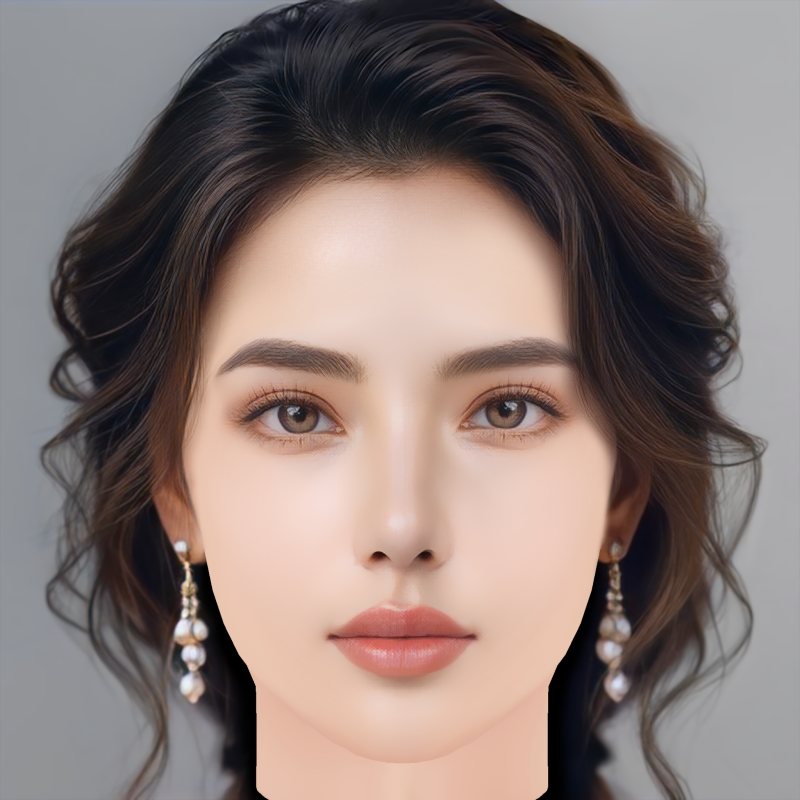 Beautiful Girl Head 01 - No Hair - Low poly head for game Modelo 3D .c4d .max .obj .3ds .fbx .stl .blend