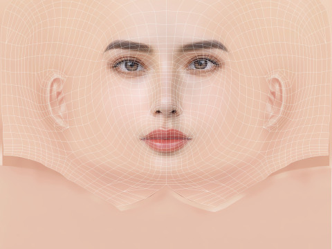 Beautiful Girl Head 01 - No Hair - Low poly head for game Modelo 3D