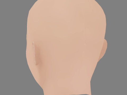 Beautiful Girl Head 04 - No Hair - Low poly head for game 3D 모델