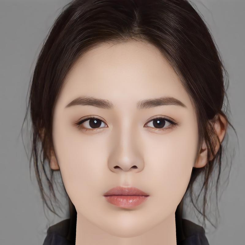 Beautiful Girl Head 06 - No Hair - Low poly head for game 3D 모델 .c4d .max .obj .3ds .fbx .stl .blend
