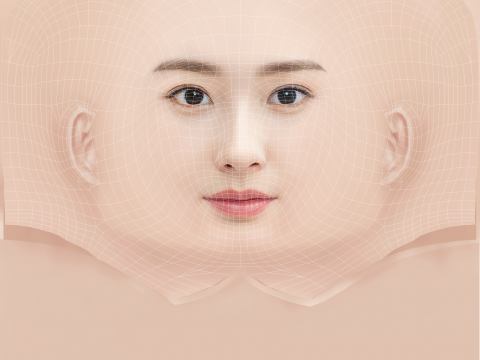 Beautiful Girl Head 07 - No Hair - Low poly head for game 3D Модель