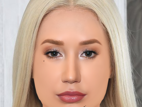 Iggy Azalea Head - No Hair - Low poly head for game 3D Model