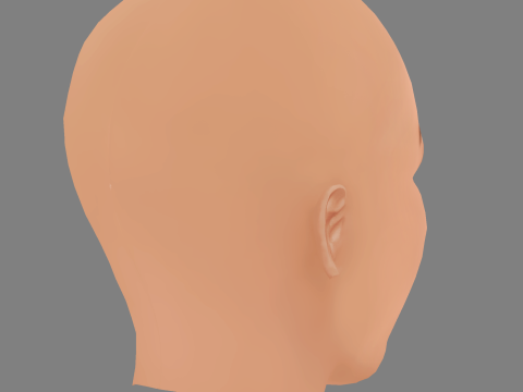 Iggy Azalea Head - No Hair - Low poly head for game 3D Модель