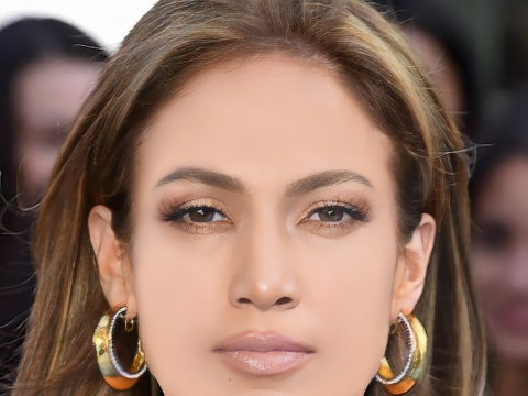 Jennifer Lopez Head - No Hair - Low poly head for game Modello 3D