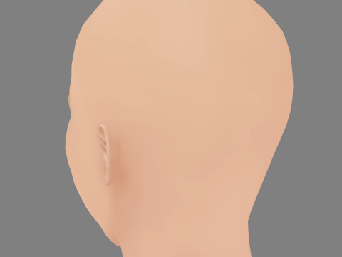 Kelly Clarkson Head - No Hair - Low poly head for game 3D मॉडल