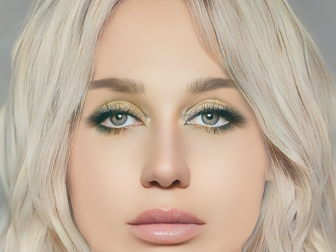 Kesha Rose Sebert Head - No Hair - Low poly head for game 3Dモデル