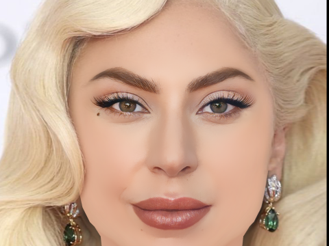 Lady Gaga Head - No Hair - Low poly head for game Modelo 3D