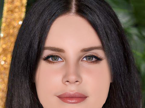 Lana Del Rey Head - No Hair - Low poly head for game 3Dモデル