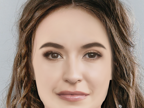 Lauren Daigle Head - No Hair - Low poly head for game 3D Model