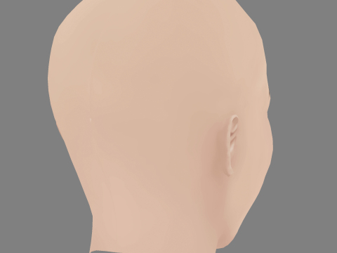 Lauren Daigle Head - No Hair - Low poly head for game 3D Модель
