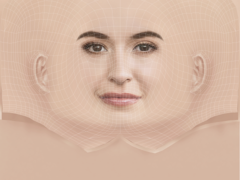 Lauren Daigle Head - No Hair - Low poly head for game 3D Модель