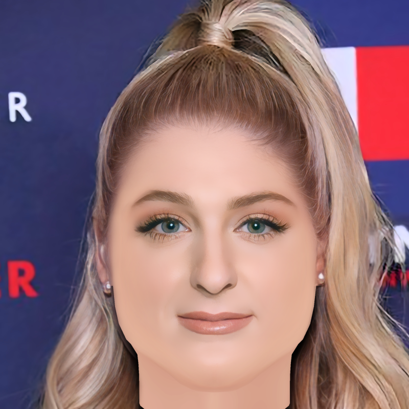 Meghan Trainor Head - No Hair - Low poly head for game 3D Модель .c4d .max .obj .3ds .fbx .stl .blend