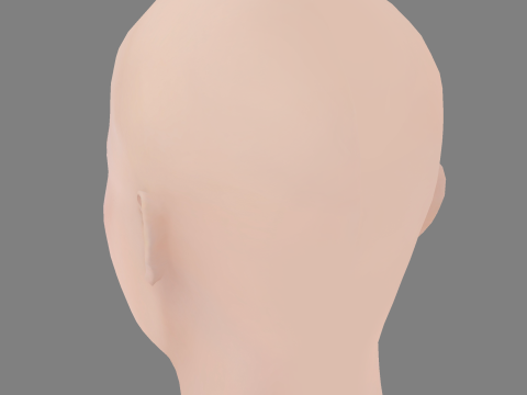 Norah Jones Head - No Hair - Low poly head for game 3Dモデル