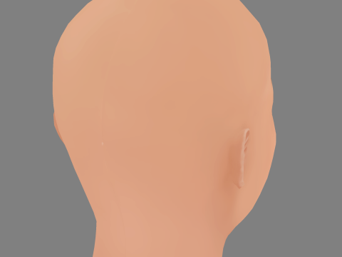 Rihanna Head - No Hair - Low poly head for game 3D 模型