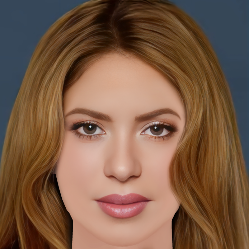 Shakira Head - No Hair - Low poly head for game 3Dモデル .c4d .max .obj .3ds .fbx .stl .blend 