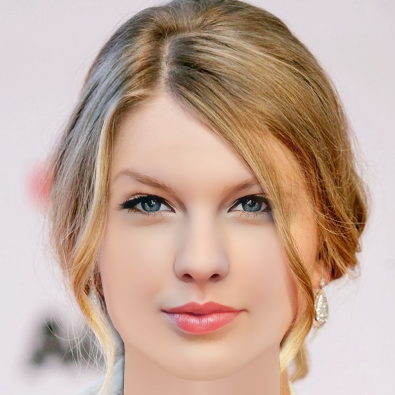 Taylor Swift Head - No Hair - Low poly head for game 3D Model .c4d .max .obj .3ds .fbx .stl .blend