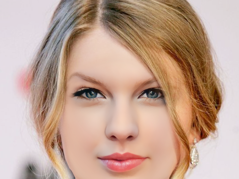 Taylor Swift Head - No Hair - Low poly head for game 3D Model