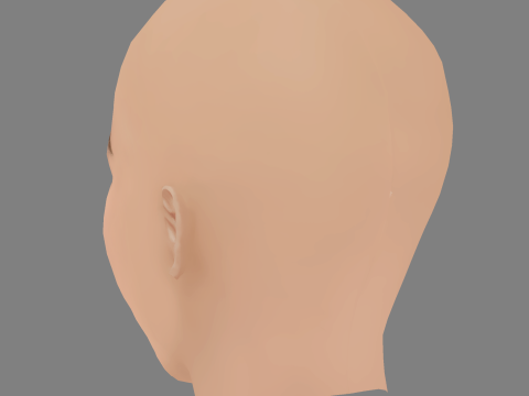 Julia Goldani Telles Head - No Hair - Low poly head for game 3D Model