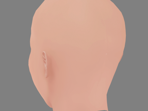 Adele Exarchopoulos Head - No Hair - Low poly head for game 3Dモデル