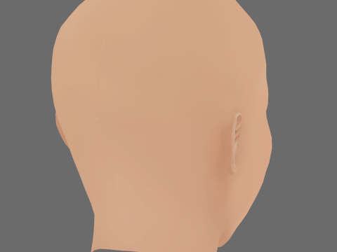 Adriana Esteves Head - No Hair - Low poly head for game 3D Model