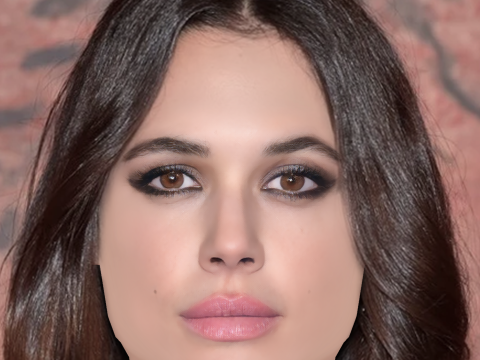 Adriana Ugarte Head - No Hair - Low poly head for game 3D मॉडल
