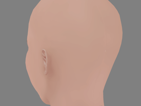 Adriana Ugarte Head - 无头发 - 低聚游戏头 3D 模型