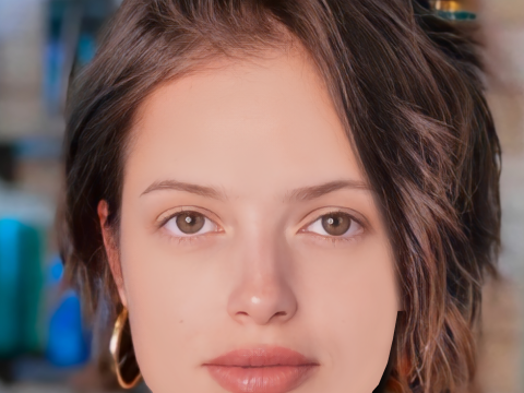 Agatha Moreira Head - No Hair - Low poly head for game 3Dモデル