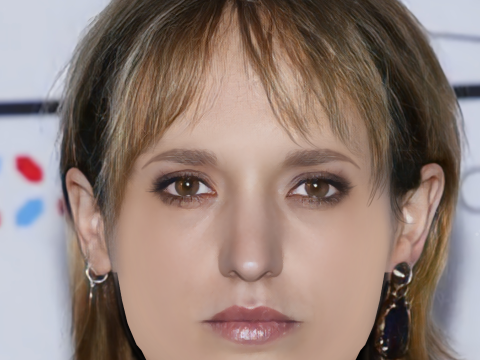 Agathe Rousselle Head - No Hair - Low poly head for game 3D Model