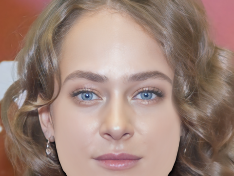 Aglaya Tarasova Head - No Hair - Low poly head for game 3D Model