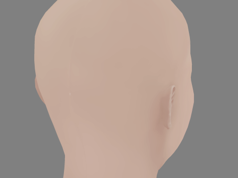 Aglaya Tarasova Head - No Hair - Low poly head for game Modello 3D