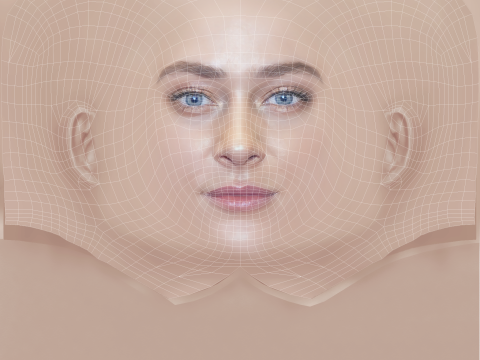 Aglaya Tarasova Head - No Hair - Low poly head for game Modello 3D