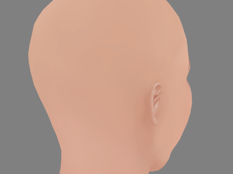 Aimee Lou Wood Head - No Hair - Low poly head for game 3D मॉडल