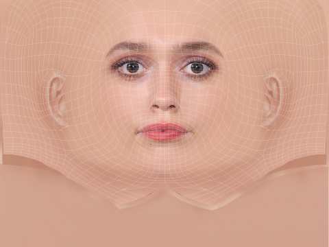 Aimee Lou Wood Head - No Hair - Low poly head for game 3D मॉडल