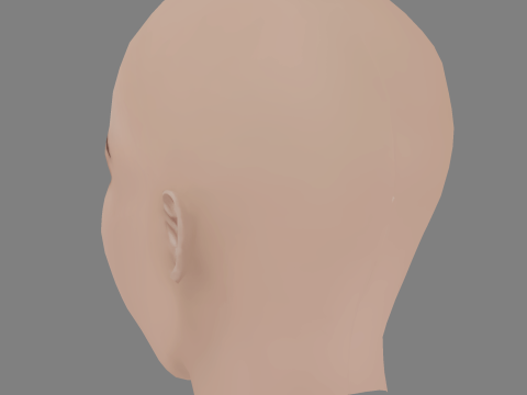 Airlie Dodds Head - No Hair - Low poly head for game 3D Модель