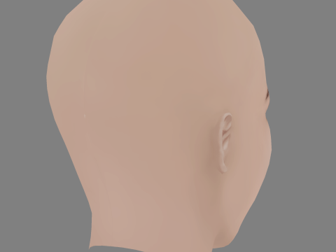 Airlie Dodds Head - No Hair - Low poly head for game 3D Модель