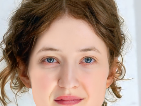 Alba Rohrwacher Head - No Hair - Low poly head for game 3D Model
