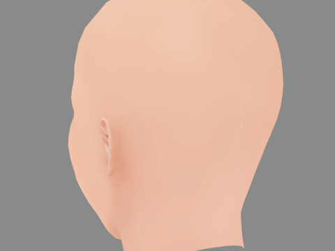 Alba Rohrwacher Head - No Hair - Low poly head for game Modelo 3D