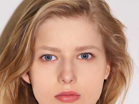 Aleksandra Bortich Head - No Hair - Low poly head for game 3Dモデル