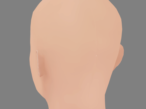 Alice Pagani Head - No Hair - Low poly head for game 3D 모델