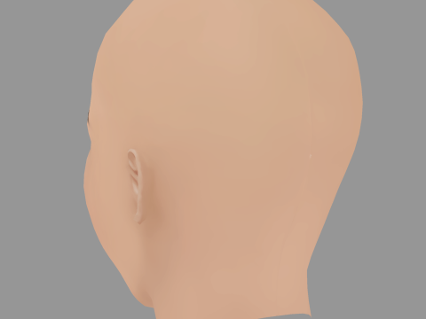 Alicia Sanz Head - No Hair - Low poly head for game 3D 模型