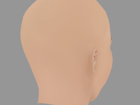 Alicia Sanz Head - No Hair - Low poly head for game 3D 模型