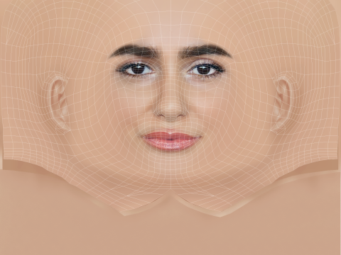 Alicia Sanz Head - No Hair - Low poly head for game 3D 模型