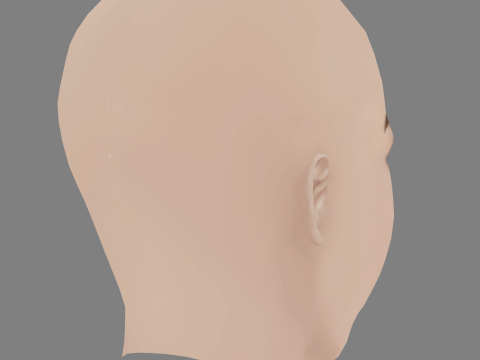 Alina Lanina Head - No Hair - Low poly head for game 3Dモデル