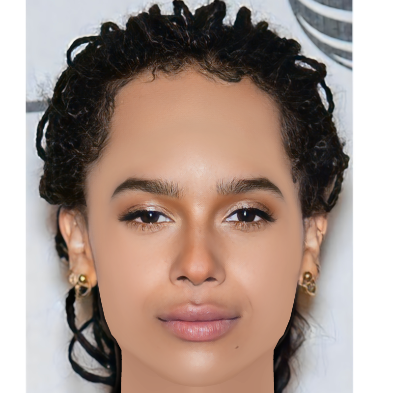 Zoe Kravitz Head - No Hair - Low poly head for game Modelo 3D .c4d .max .obj .3ds .fbx .stl .blend