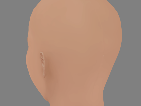 Zoe Kravitz Head - No Hair - Low poly head for game Modelo 3D