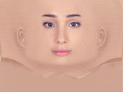Zion Moreno Head - No Hair - Low poly head for game 3D 모델