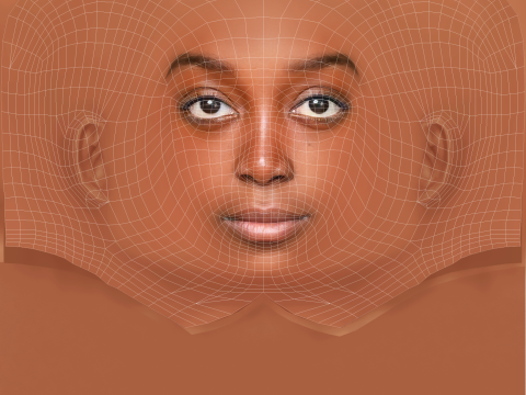 Zaris-Angel Hator Head - No Hair - Low poly head for game 3D Modell