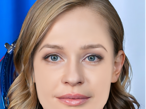 Yuliya Peresild Head - No Hair - Low poly head for game 3Dモデル