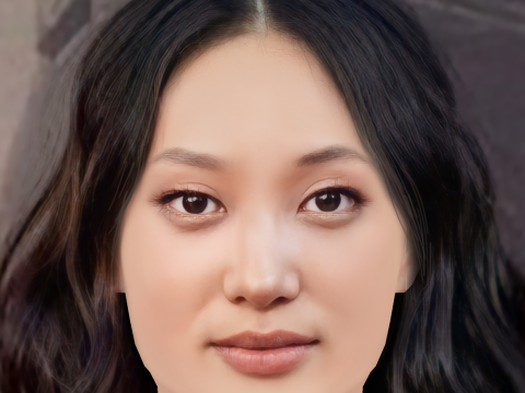 Yerin Ha Head - No Hair - Low poly head for game 3D 모델